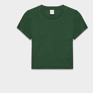 Aritzia Forest Green Crop Top
